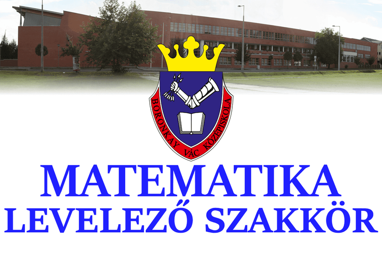 Levelező matematika szakkör 2026-2027 kiírás